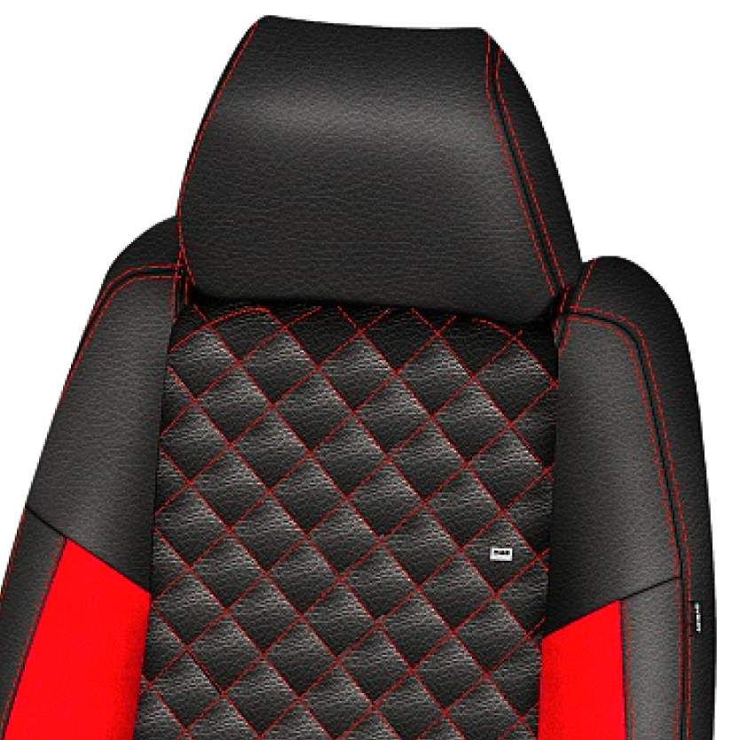 Silla de automovil con costuras realizadas por máquina de área JM WINSTON