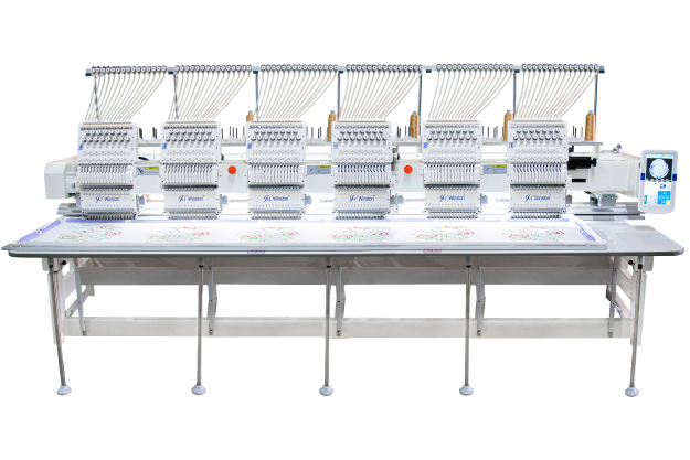 MÁQUINA BORDADORA DE 6 CABEZAS 15 COLORES JM WINSTON BORDADOS